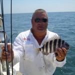 Capt Mike with a Sheepshead
